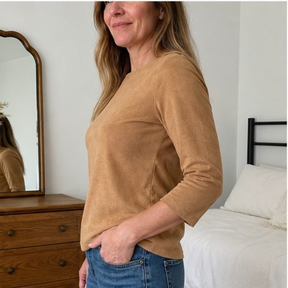 Rust Smocked Top - Picture 3 of 6